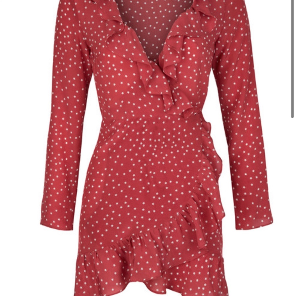 Realisation Par Alexandra dress M red long sleeve